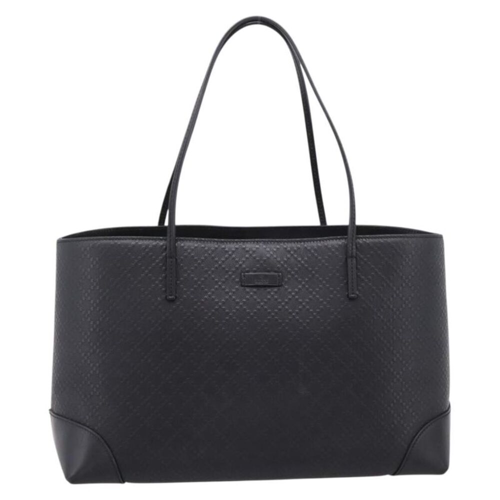 Gucci Bright Diamante Leather Black Leather Tote Bag Bag
